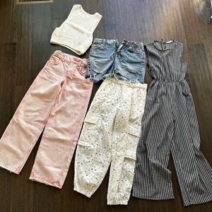Girls age 11-12 Zara summer bundle. Shorts/ tops
